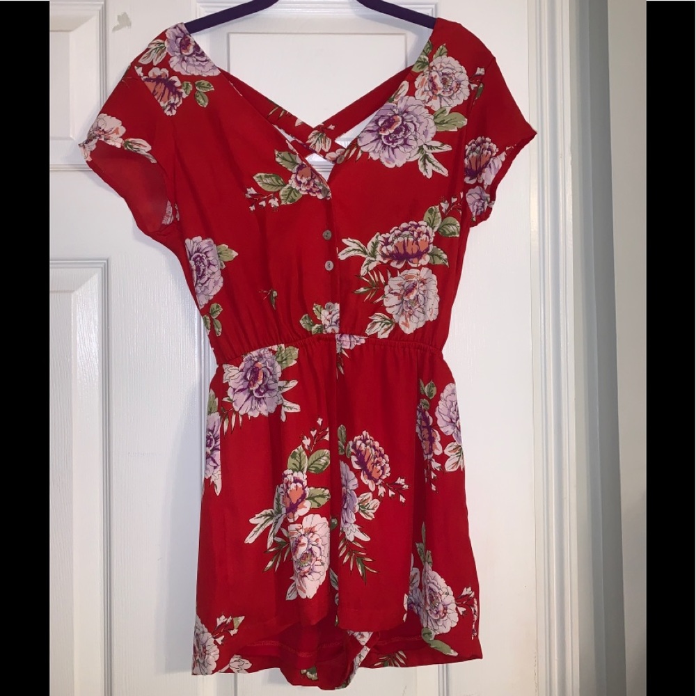 As U Wish Cute Floral Romper